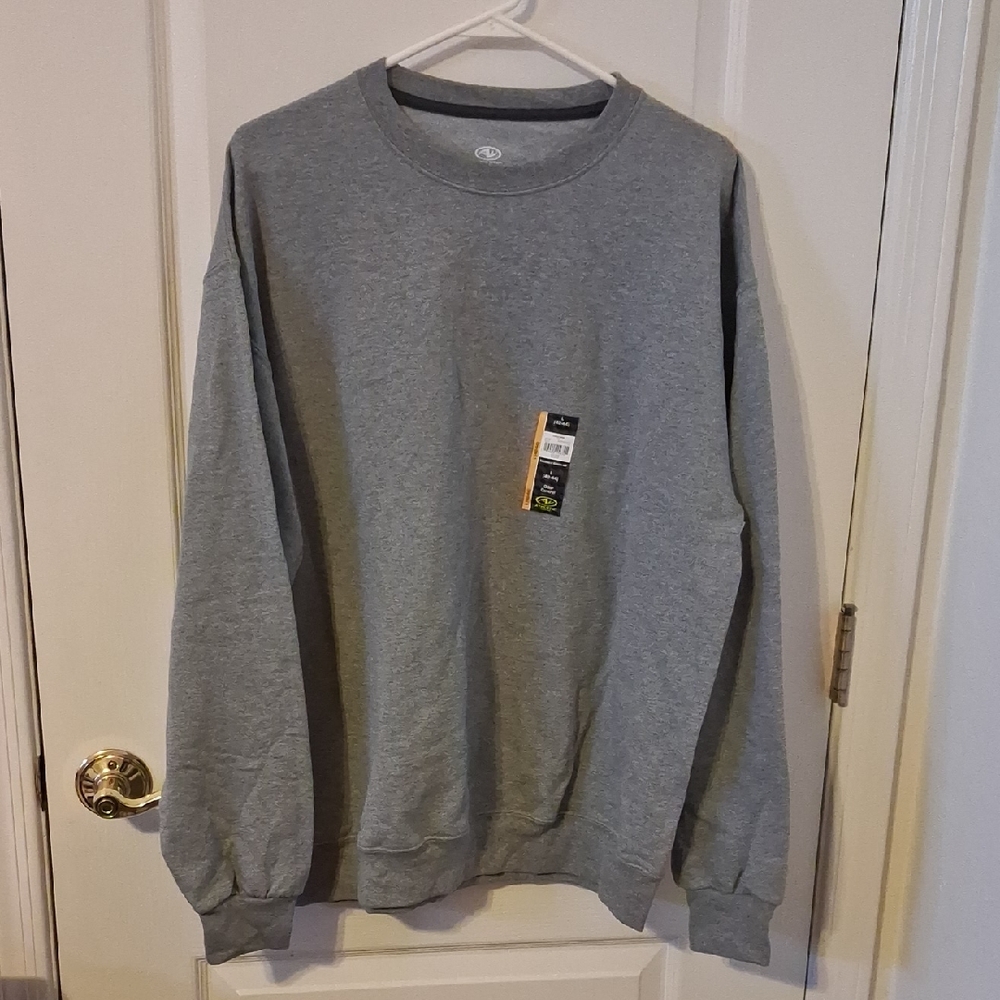 Athletic Works Men's Gray Crewneck Sweatshirt Size L